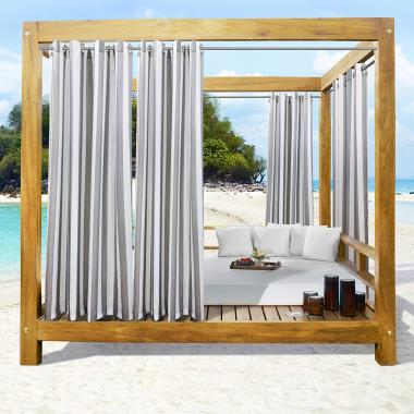 The Outdoor Antigua Curtains (Light Filtering Stripe - 50