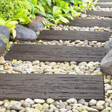 The Lightweight Rustic Railroad Tie Pavers
