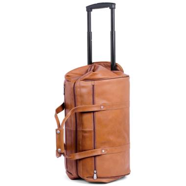 The Rolling Widemouth Leather Weekend Bag