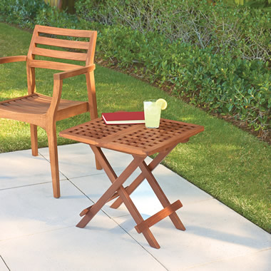 The Brazilian Eucalyptus Folding Side Table